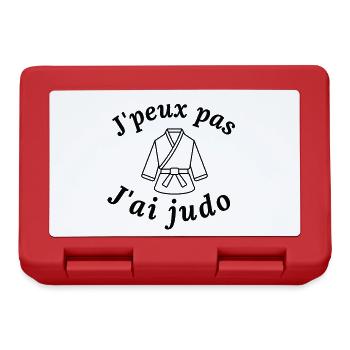 Je peux pas j'ai Judo - Boîte à goûter - rouge - Devant
