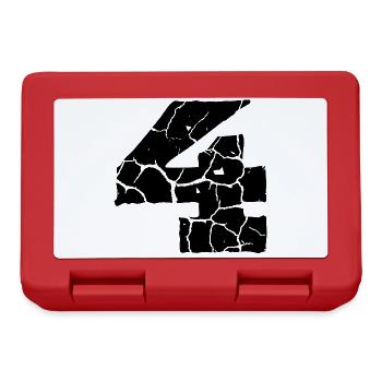 Maillot numéro 4 - Boîte à goûter - rouge - Devant