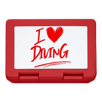 I love diving - Lunchbox - red - Front