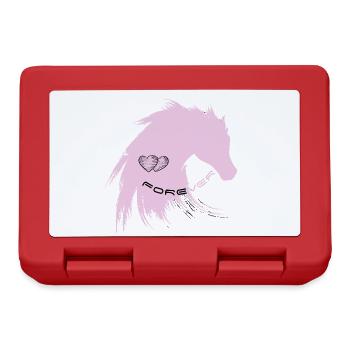 Horse Love Riding Sport Horse Love Pink Mane Gir - Lunchbox - red - Front