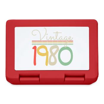 Jahrgang 1980 - Brotdose - Rot - Vorne
