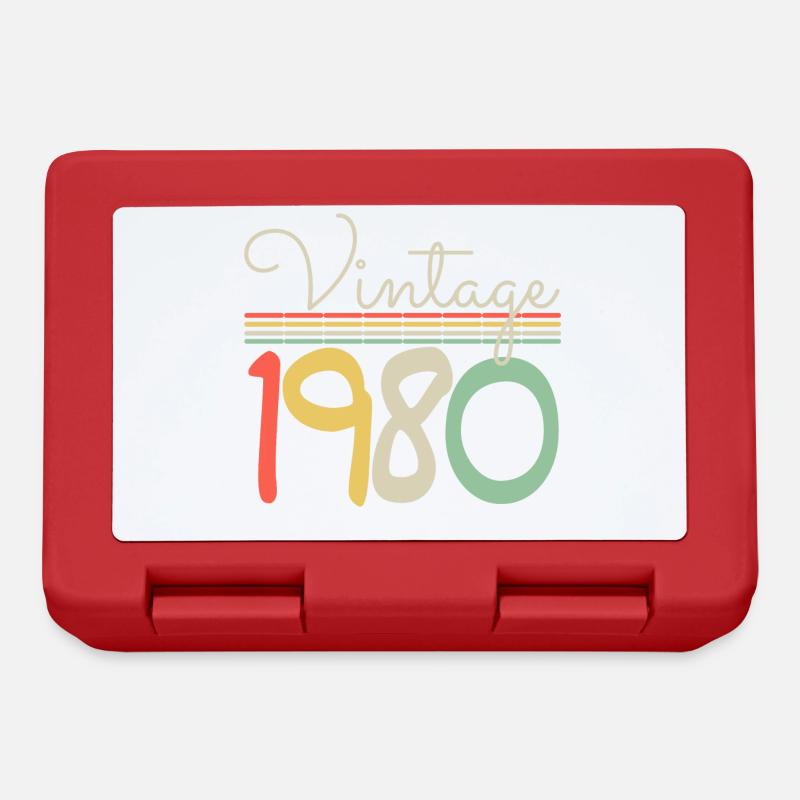 Vintage 1980 - Lunchbox - red