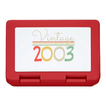 Jahrgang 2003 - Brotdose - Rot - Vorne
