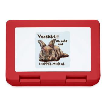 Hoppelmoral - Brotdose - Rot - Vorne