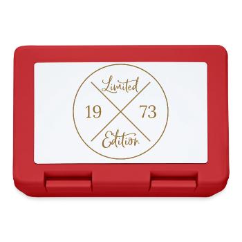 Cadeau d’anniversaire 1973 en édition limitée - Boîte à goûter - rouge - Devant