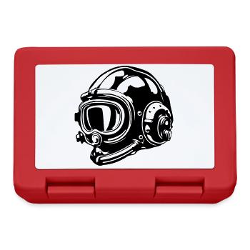 Apnea Helmet Diving Scuba - Lunchbox - red - Front
