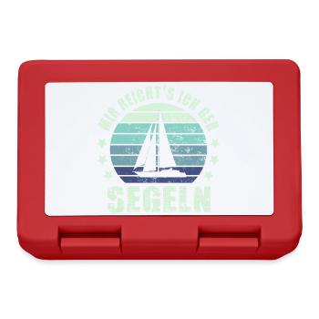 Segeln Segelboot - Brotdose - Rot - Vorne