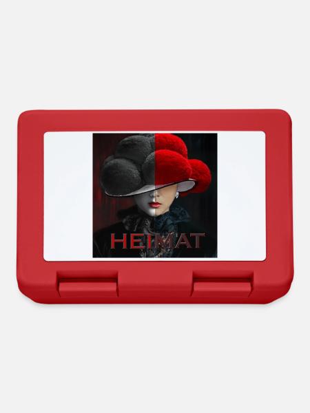 Schwarzwald Lady Art Heimat - Brotdose - Rot