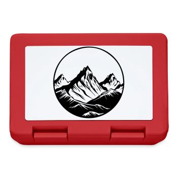 Berge Symbol Mountains - Lunchbox - red - Front