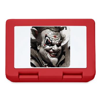 Evil Laughing Horror Joker Clown Fool - Lunchbox - red - Front