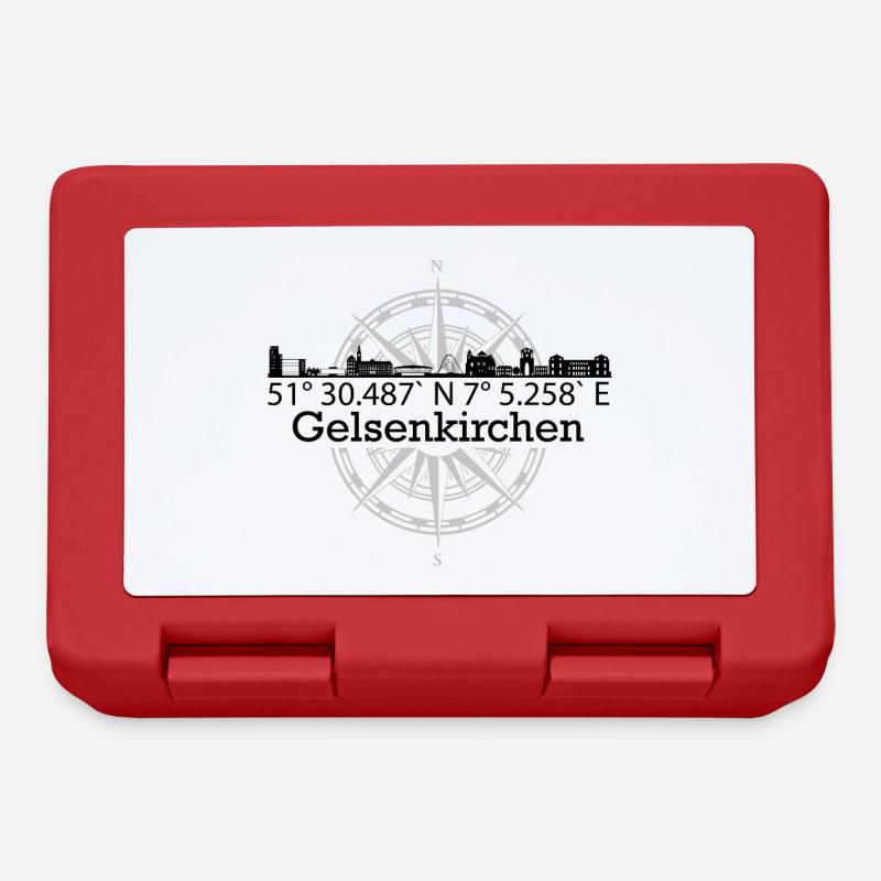 Skyline Gelsenkirchen - Brotdose - Rot