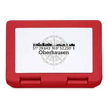 Koordinaten Oberhausen - Brotdose - Rot - Vorne