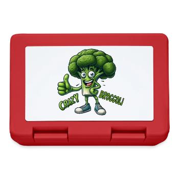 Crazy Veggies: Bro Broccoli Thumbs Up - Lunchbox - red - Front