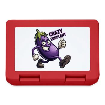 Crazy Veggies: Eggplant Power Walker Thumbs Up - Brotdose - Rot - Vorne