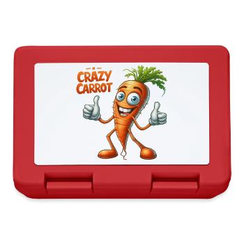 Crazy Veggies: Young Carrot Thumbs Up - Lunchbox - red - Front