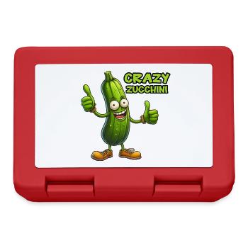 Crazy Veggies: Zucchini Thumbs Up - Brotdose - Rot - Vorne