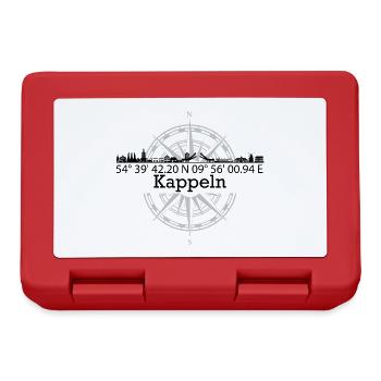 Koordinaten Skyline Kappeln - Brotdose - Rot - Vorne