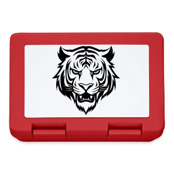 Tiger Head - Lunchbox - red - Front