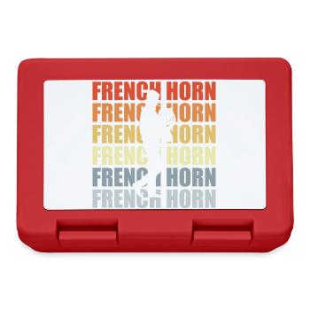 Retro Horn - Lunchbox - red - Front