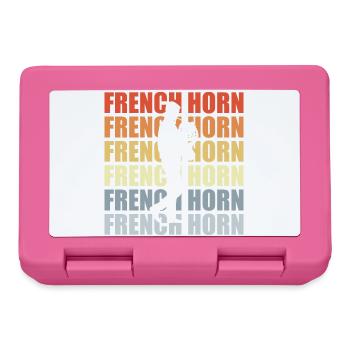 Retro Horn - Brotdose - Pink - Vorne