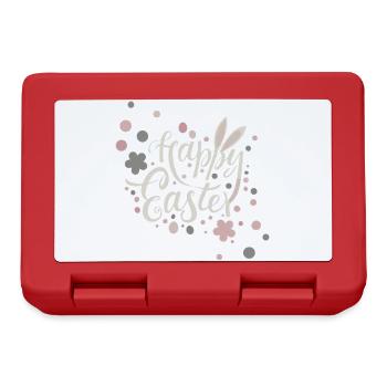 Easter greetings with flowers and pastel colors - Lunchbox - red - Front