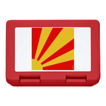 BLOW UP MOVIE: POP ART CUSHION 'SUNBURST' - Lunchbox - red - Front