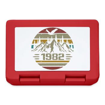 Born in 1982 Original Retro 1982 Birthday Gift - Lunchbox - red - Front
