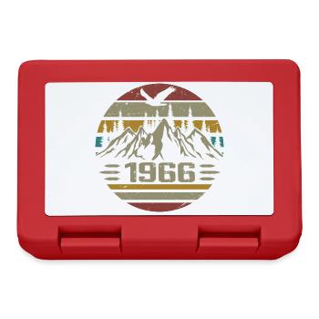 Born in 1966 Original Retro 1966 Birthday Gift - Lunchbox - red - Front