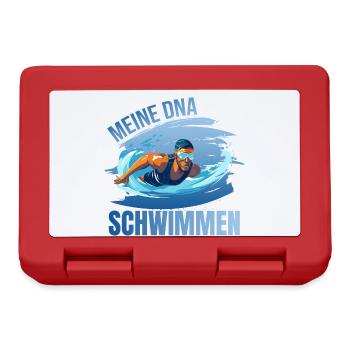 Meine DNA - Schwimmen - Brotdose - Rot - Vorne