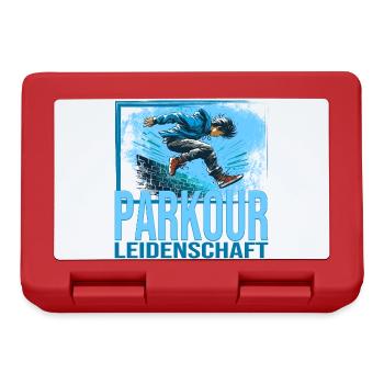 Parkour Leidenschaft - Brotdose - Rot - Vorne