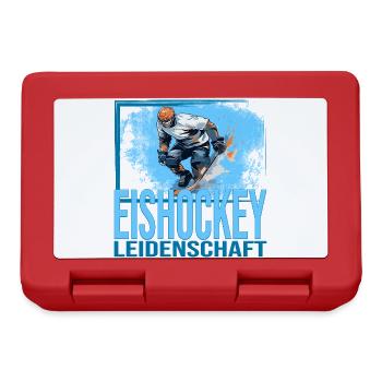 Eishockey Leidenschaft - Brotdose - Rot - Vorne