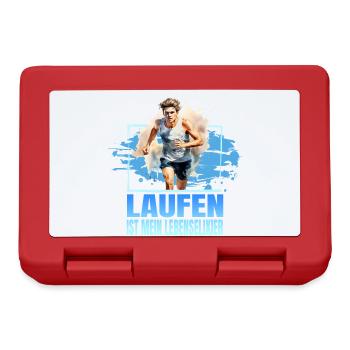 Laufen ist mein Lebenselixier - Brotdose - Rot - Vorne