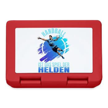 Handball ist das Spiel der Helden - Brotdose - Rot - Vorne