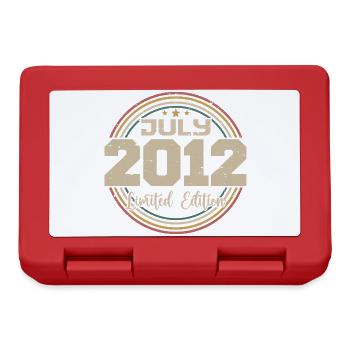 2012 Birthday July 2012 Gift July 2012 - Lunchbox - red - Front