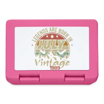 Vintage Anniversary - Made in July 1989 - Lunchbox - pink - Front