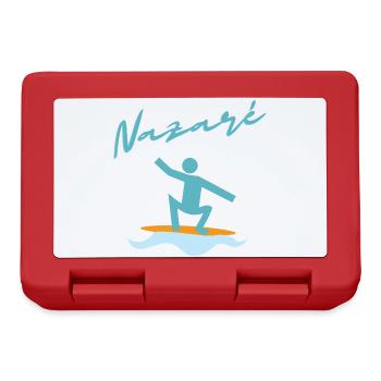 Nazaré Surf Illustration - Boîte à goûter - rouge - Devant