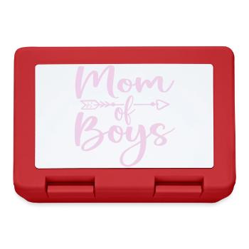 Mama von Jungen - Muttertagsgeschenk - Brotdose - Rot - Vorne