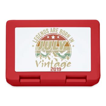 Vintage Anniversary - Made in July 2019 - Lunchbox - red - Front