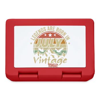 Anniversaire Millésime - Fabriqué en Juillet 1962 - Boîte à goûter - rouge - Devant
