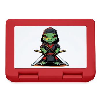Ninja Aligator #3 - Boîte à goûter - rouge - Devant