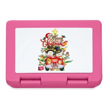Merry xmas wishes - Lunchbox - pink - Front
