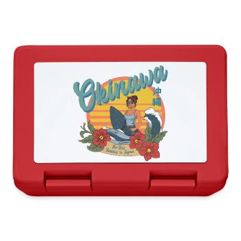 Okinawa Beaches (Halftone Version) - Brotdose - Rot - Vorne