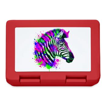 Zebra - Brotdose - Rot - Vorne