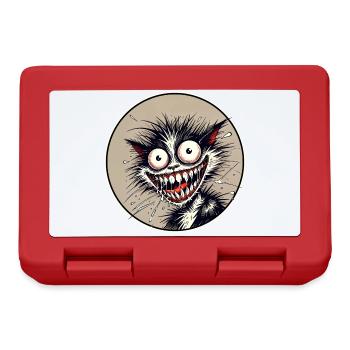 Crazy Cat - Lunchbox - red - Front
