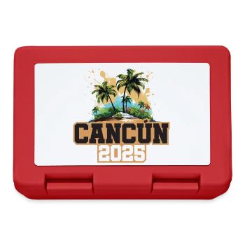 Cancun 2025 Palmen - Brotdose - Rot - Vorne