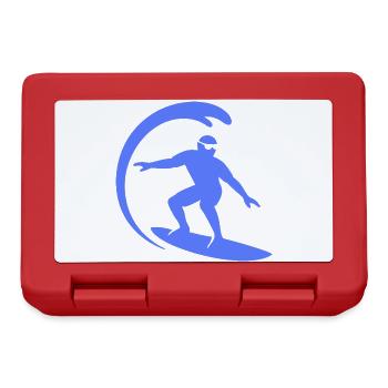 Surfeur Surf Planche de Surf Silhouette Été - Boîte à goûter - rouge - Devant