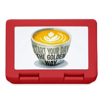 Start Your Day the Golden Way - Lunchbox - red - Front