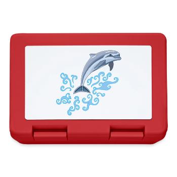 Le saut du dauphin - Boîte à goûter - rouge - Devant