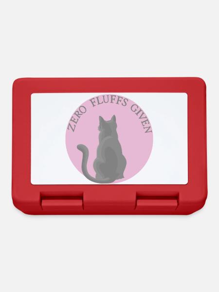Katze mit Attitüde - Brotdose - Rot
