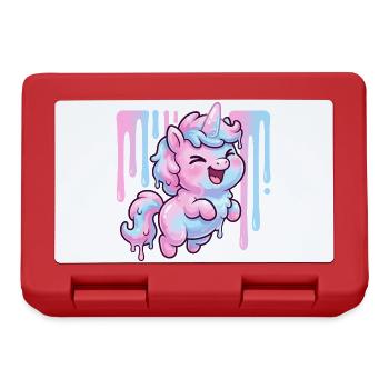 Pastel Unicorn Drop Delight - Lunchbox - red - Front
